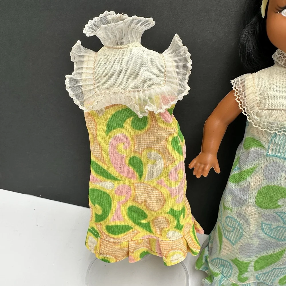 Vintage Hawaiian Doll Anekona Hawaii Souvenir 11.5” with Extra Dress